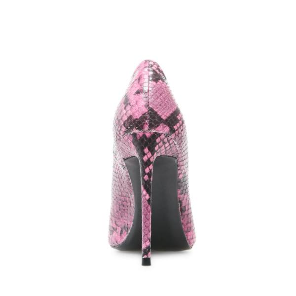 Steve Madden Princess Snake Heel Høye Hæler Dame Rosa Slangeprint | SM-291US