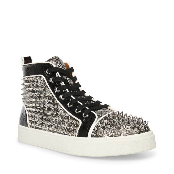 Steve Madden Promoter-s Joggesko Herre Svarte Sølv | SM-148OJ