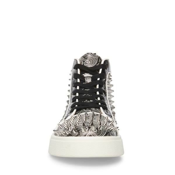Steve Madden Promoter-s Joggesko Herre Svarte Sølv | SM-148OJ