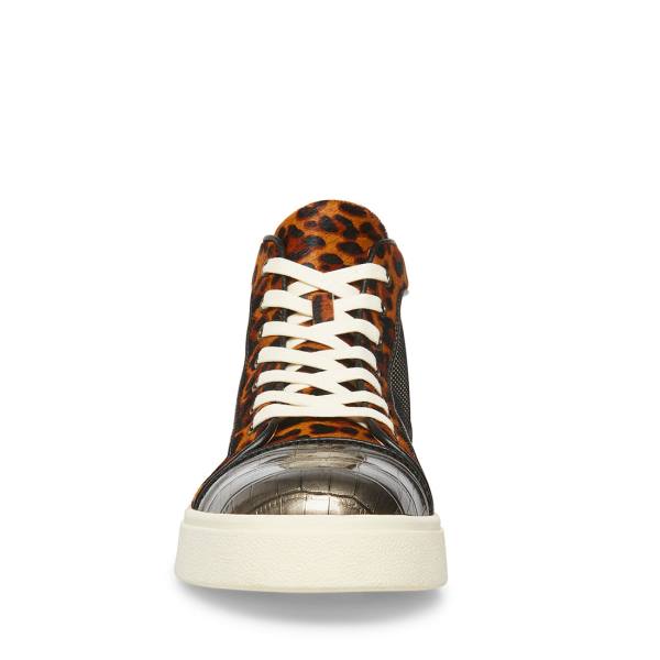 Steve Madden Promoter-s Leopard Joggesko Herre Svarte Leopard | SM-769KB