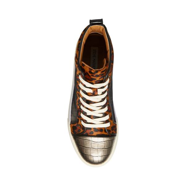 Steve Madden Promoter-s Leopard Joggesko Herre Svarte Leopard | SM-769KB