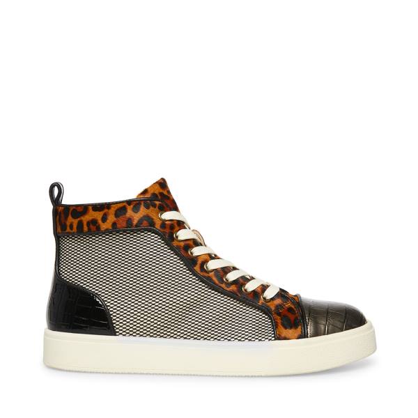 Steve Madden Promoter-s Leopard Joggesko Herre Svarte Leopard | SM-769KB