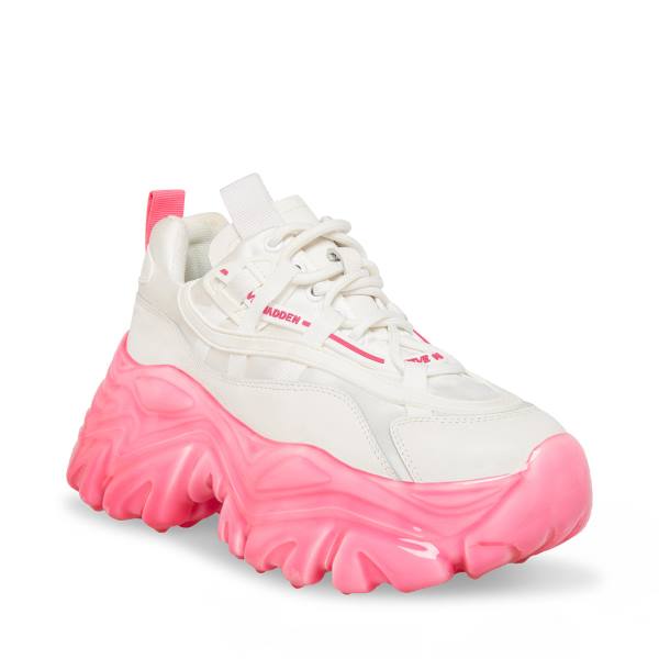 Steve Madden Revel Joggesko Dame Hvite Rosa | SM-198DC