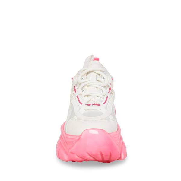 Steve Madden Revel Joggesko Dame Hvite Rosa | SM-198DC