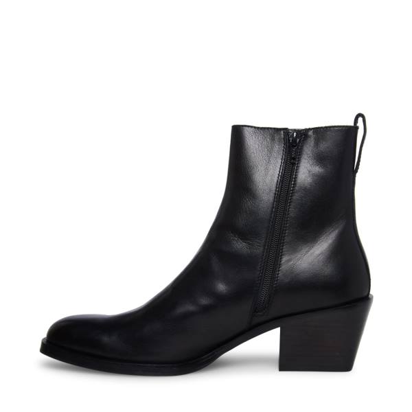 Steve Madden Richie Lær Støvler Herre Svarte | SM-351XP
