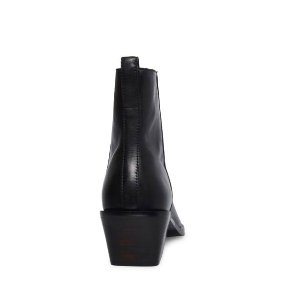 Steve Madden Richie Lær Støvler Herre Svarte | SM-351XP