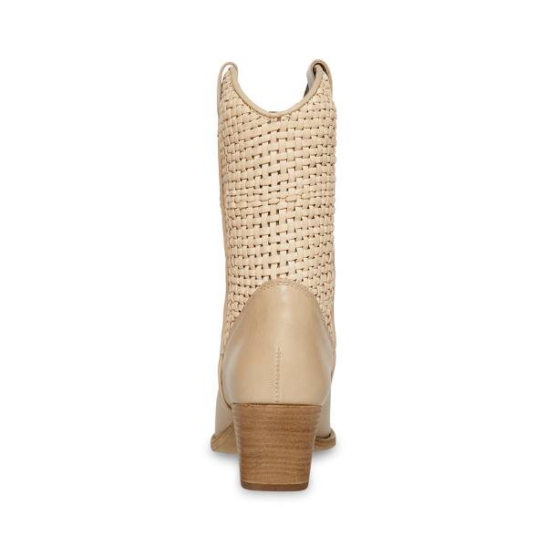 Steve Madden Saddle Sand Lær Ankelstøvletter Dame Brune | SM-926QI
