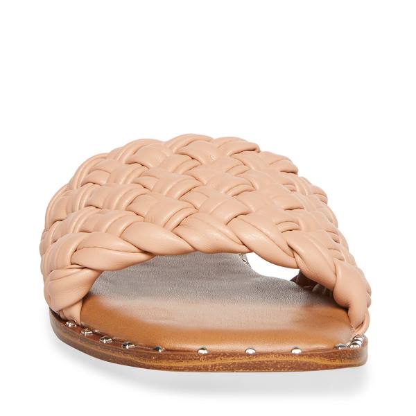 Steve Madden Santina Natural Sandaler Dame Beige | SM-490KZ