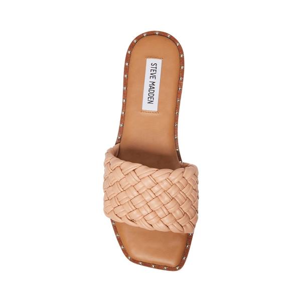 Steve Madden Santina Natural Sandaler Dame Beige | SM-490KZ