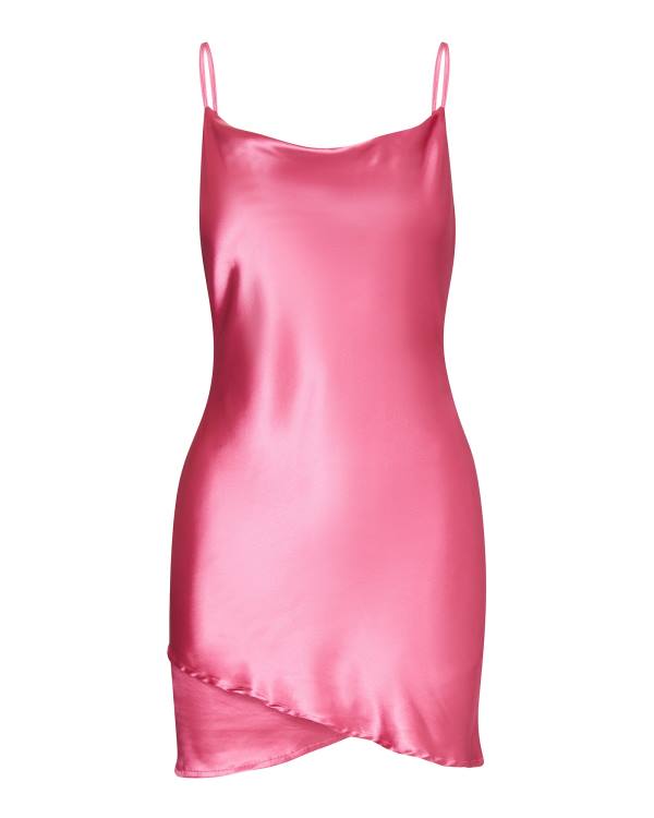 Steve Madden Satin Slip Kjoler Dame Rosa | SM-347AY
