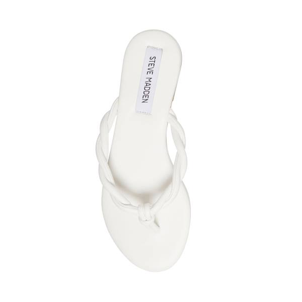 Steve Madden Saylor Sandaler Dame Hvite | SM-431IR