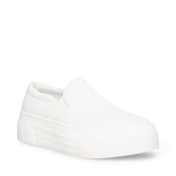 Steve Madden Shuffle Joggesko Dame Hvite | SM-521UT
