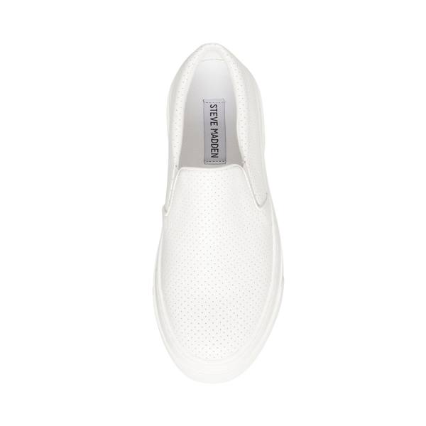 Steve Madden Shuffle Joggesko Dame Hvite | SM-521UT
