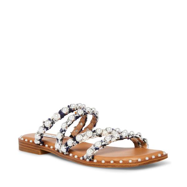 Steve Madden Skyler-p Sandaler Dame Marineblå Multicolor | SM-902MP