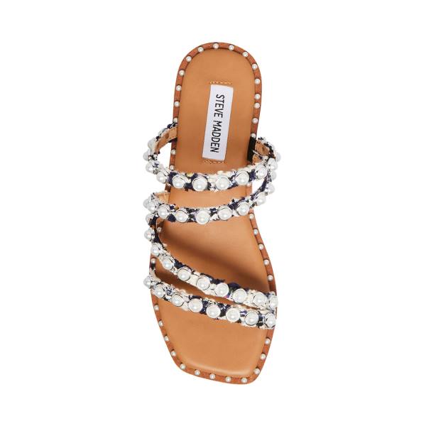 Steve Madden Skyler-p Sandaler Dame Marineblå Multicolor | SM-902MP
