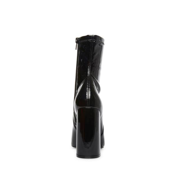 Steve Madden Slade Patent Ankelstøvletter Dame Svarte | SM-286BP