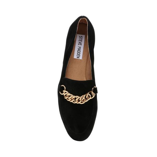 Steve Madden Soprano Semsket Skinn Flate Sko Dame Svarte | SM-268XT