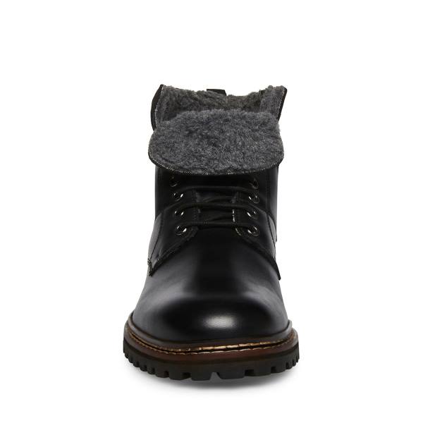 Steve Madden Strategyy Lær Støvler Herre Svarte | SM-843YQ