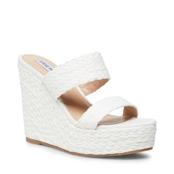Steve Madden Sunflower Sandaler Dame Hvite | SM-634JM