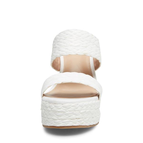 Steve Madden Sunflower Sandaler Dame Hvite | SM-634JM