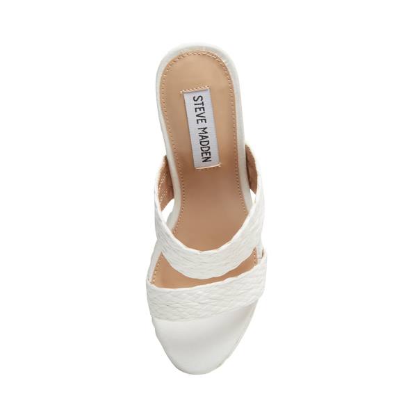 Steve Madden Sunflower Sandaler Dame Hvite | SM-634JM