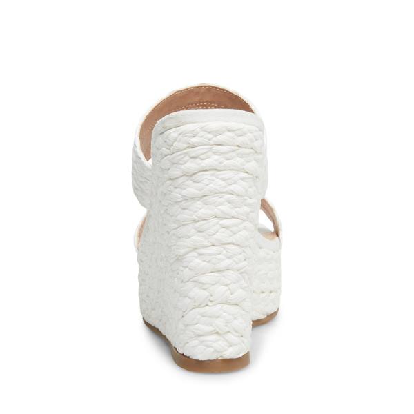 Steve Madden Sunflower Sandaler Dame Hvite | SM-634JM