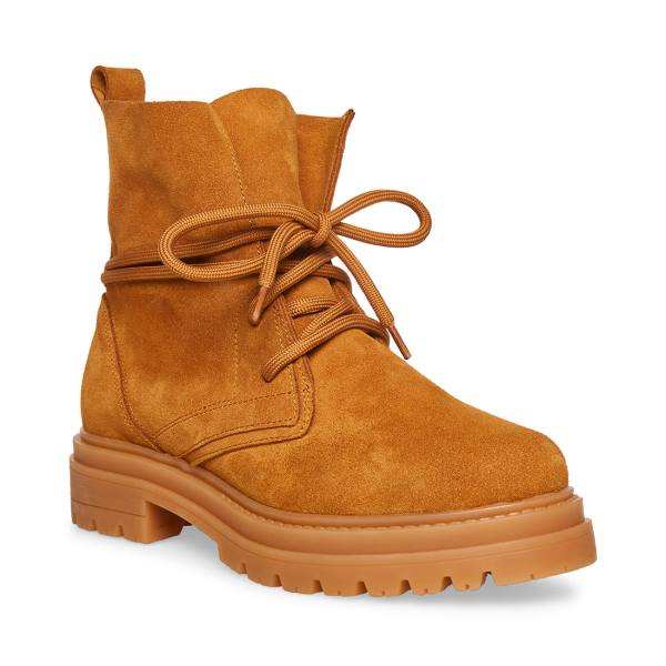 Steve Madden Tahoe Tan Semsket Skinn Ankelstøvletter Dame Brune | SM-502YT
