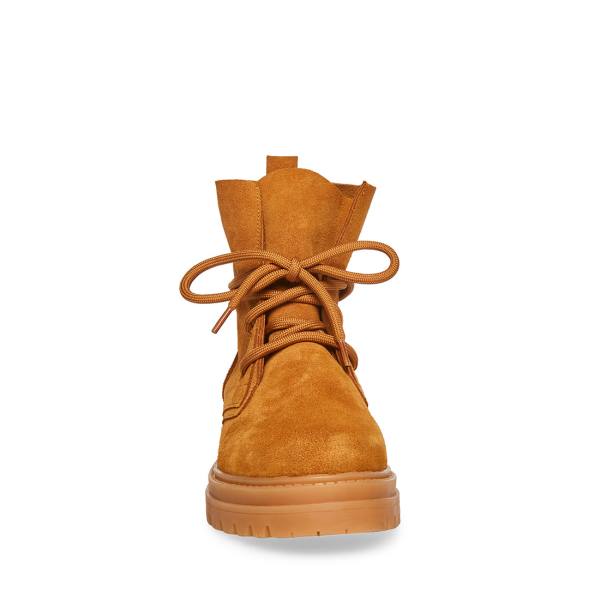Steve Madden Tahoe Tan Semsket Skinn Ankelstøvletter Dame Brune | SM-502YT