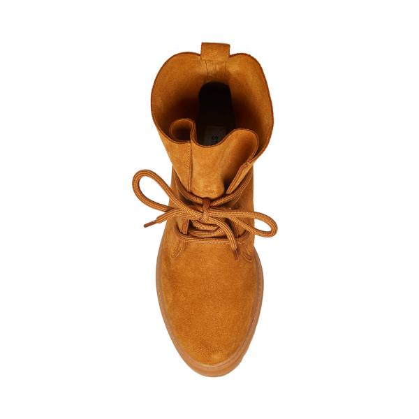 Steve Madden Tahoe Tan Semsket Skinn Ankelstøvletter Dame Brune | SM-502YT