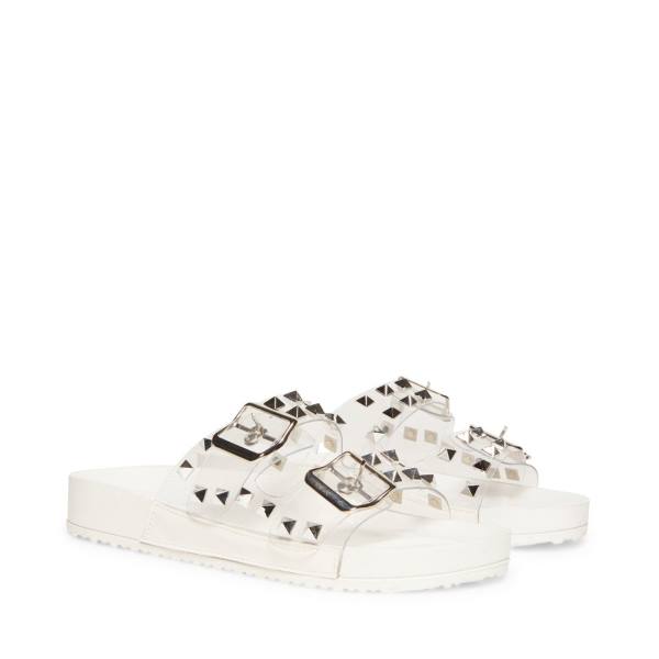 Steve Madden Teddy-p Sandaler Dame Hvite Multicolor | SM-831SJ