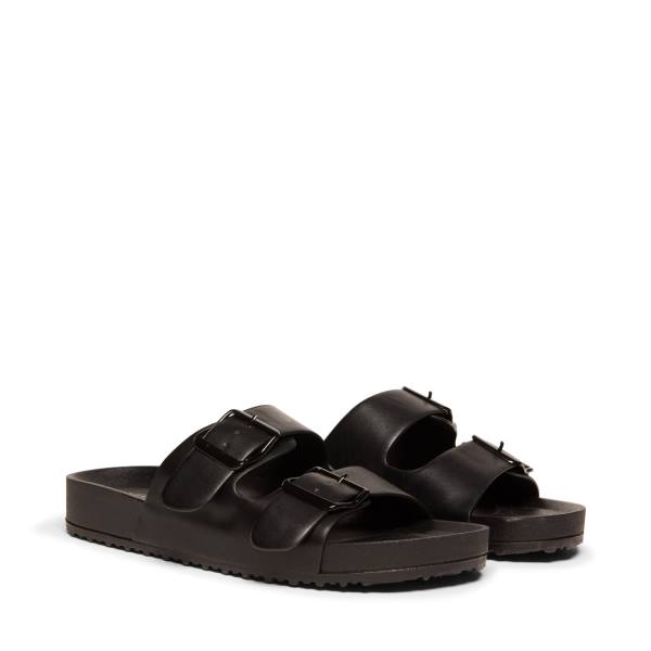 Steve Madden Teddy-t Sandaler Dame Svarte | SM-120PX