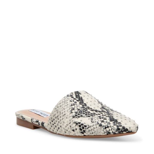 Steve Madden Tempting Snake Flate Sko Dame Multicolor Slangeprint | SM-892AR
