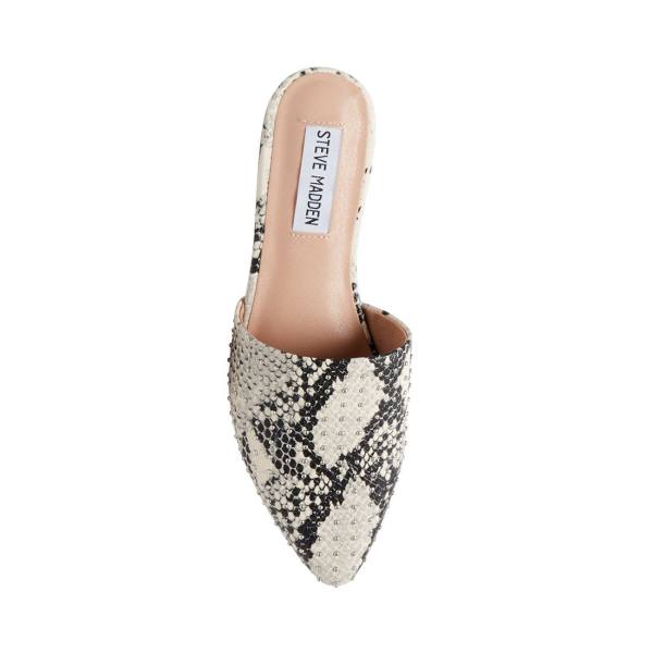 Steve Madden Tempting Snake Flate Sko Dame Multicolor Slangeprint | SM-892AR