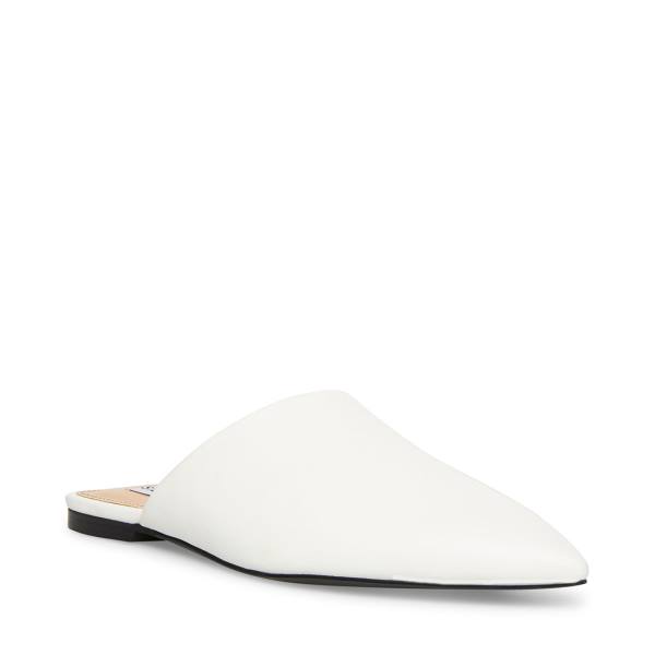 Steve Madden Tiff Flate Sko Dame Hvite | SM-204RI
