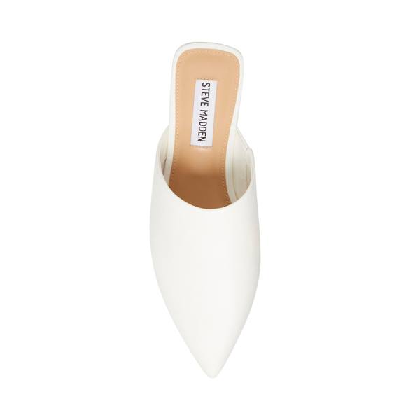 Steve Madden Tiff Flate Sko Dame Hvite | SM-204RI