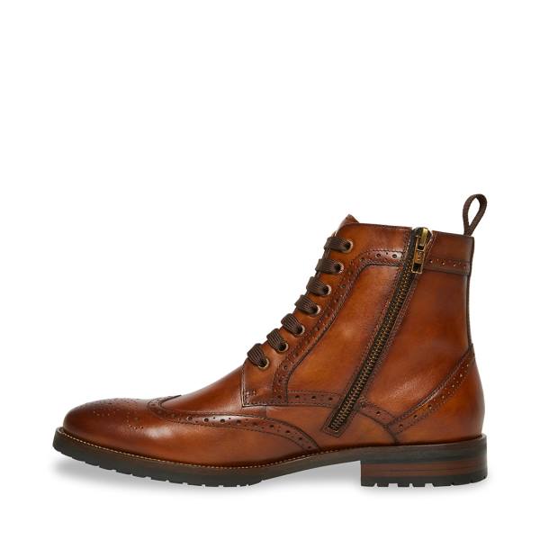 Steve Madden Tilman Tan Lær Ankelstøvletter Herre Brune | SM-084JX