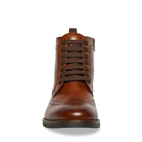 Steve Madden Tilman Tan Lær Ankelstøvletter Herre Brune | SM-084JX