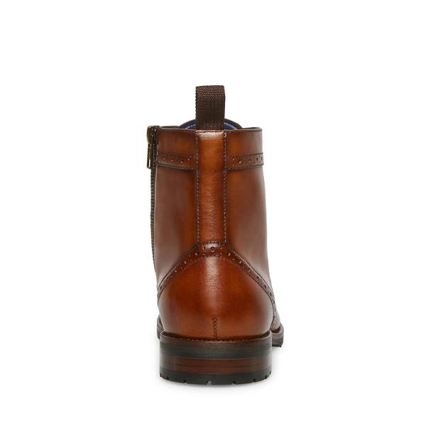 Steve Madden Tilman Tan Lær Ankelstøvletter Herre Brune | SM-084JX