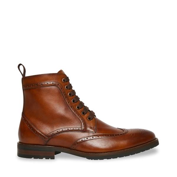 Steve Madden Tilman Tan Lær Ankelstøvletter Herre Brune | SM-084JX