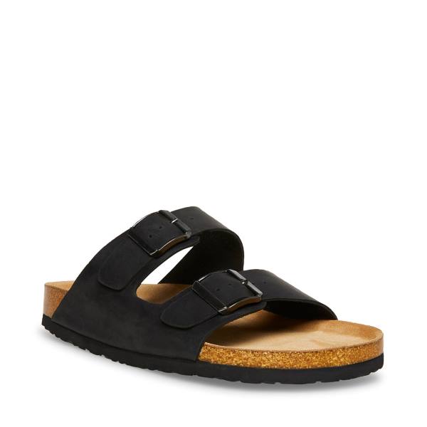 Steve Madden Tilted Sandaler Herre Svarte | SM-948VZ