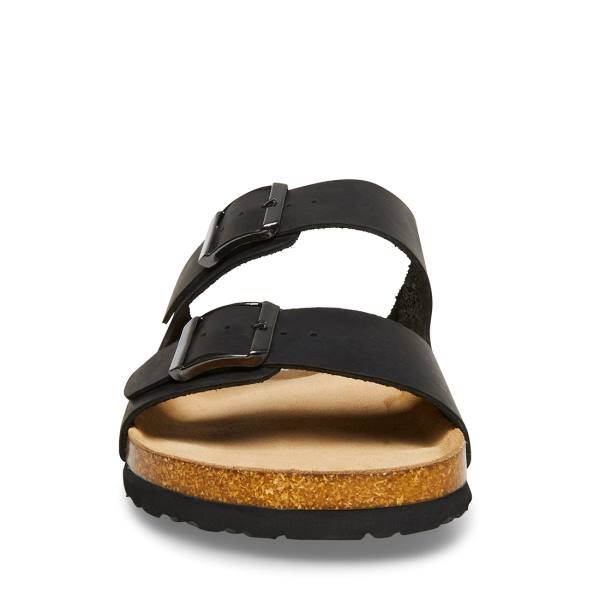 Steve Madden Tilted Sandaler Herre Svarte | SM-948VZ