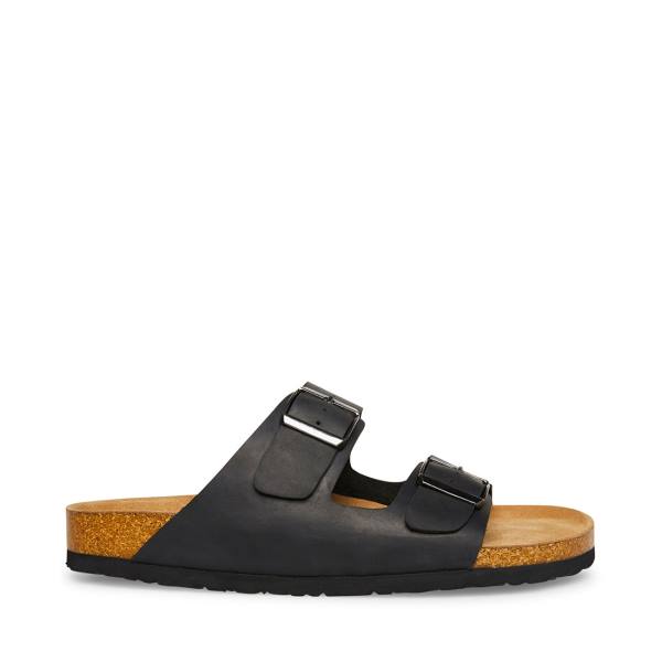 Steve Madden Tilted Sandaler Herre Svarte | SM-948VZ