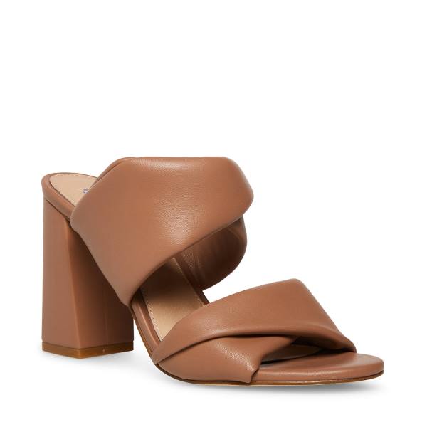 Steve Madden Trisha Mocha Heel Høye Hæler Dame Beige | SM-180AX