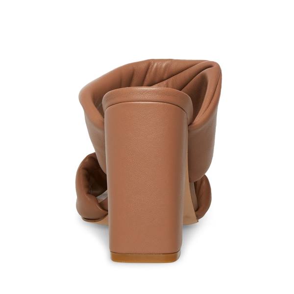 Steve Madden Trisha Mocha Heel Høye Hæler Dame Beige | SM-180AX