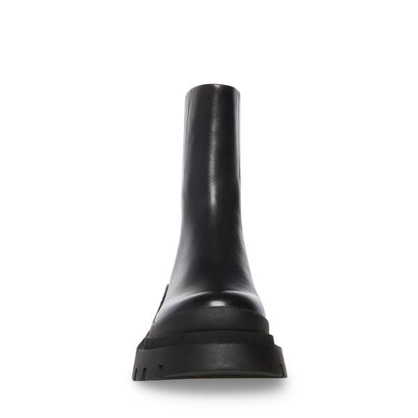 Steve Madden Turf Lær Ankelstøvletter Dame Svarte | SM-346JU
