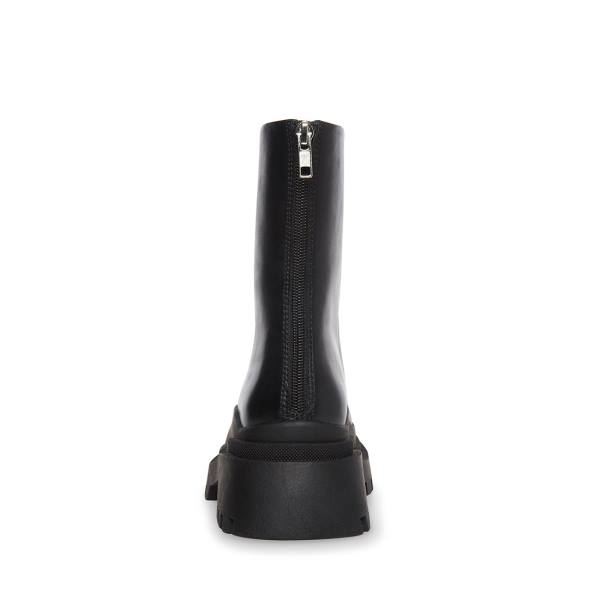 Steve Madden Turf Lær Ankelstøvletter Dame Svarte | SM-346JU