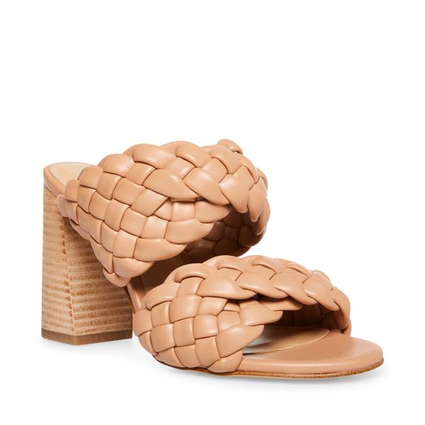 Steve Madden Twisted Tan Heel Høye Hæler Dame Brune | SM-062KM
