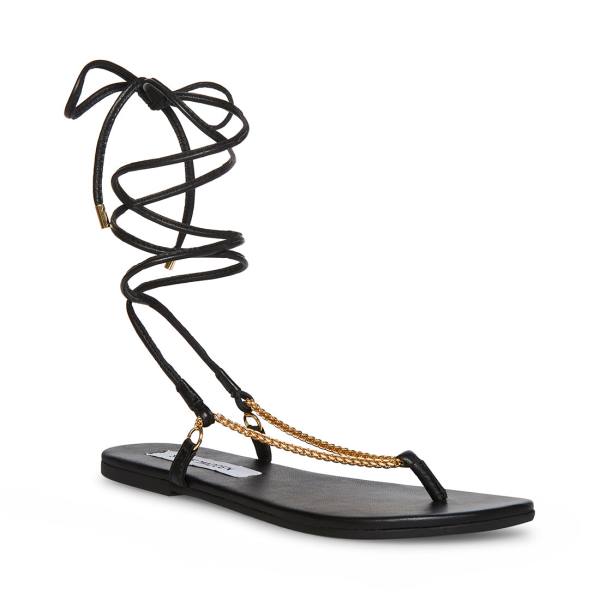 Steve Madden Tyra Sandaler Dame Svarte | SM-457UA