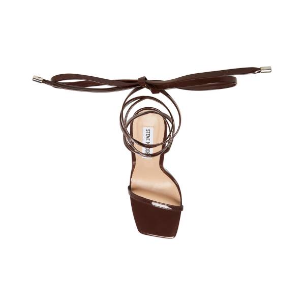 Steve Madden Uplift Patent Heel Høye Hæler Dame Brune | SM-249AJ