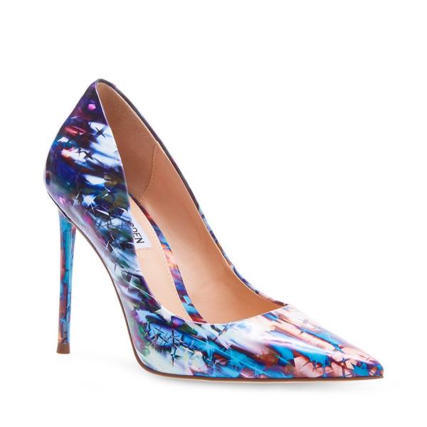Steve Madden Vala Heel Høye Hæler Dame Blå Multicolor | SM-742EP